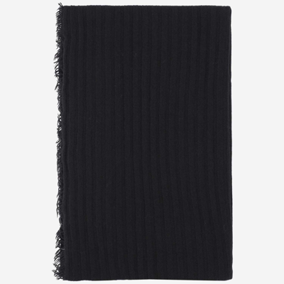 Shop Faliero Sarti Cashmere And Wool Blend Scarf In Black