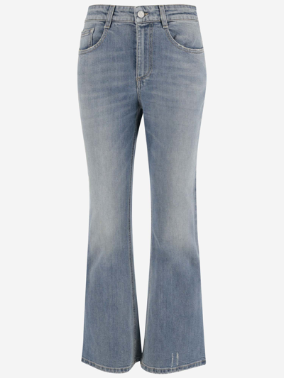 Shop Stella Mccartney Stretch Denim Flared Jeans