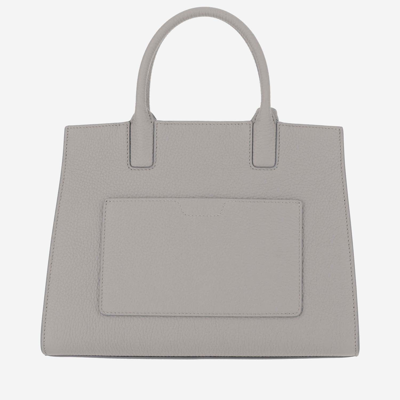 Shop Burberry Frances Mini Tote Bag In Grey