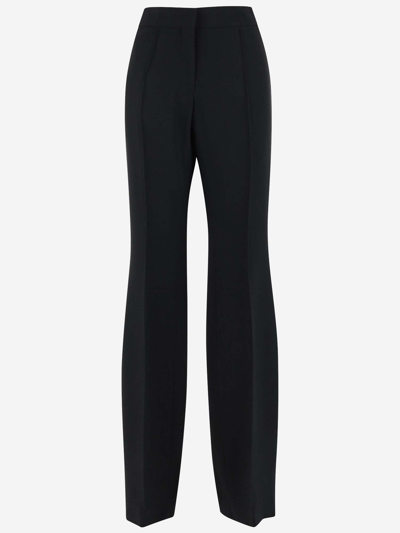 Shop Jil Sander Viscose Blend Pants In Black