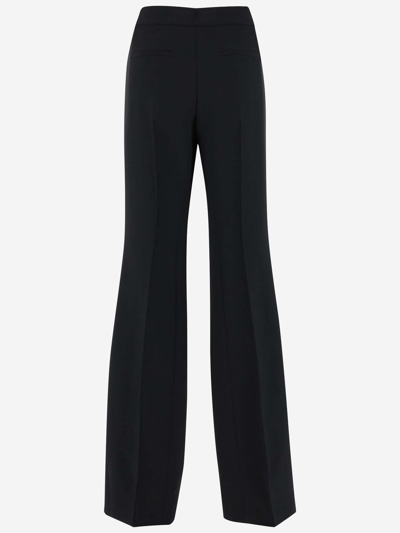 Shop Jil Sander Viscose Blend Pants In Black