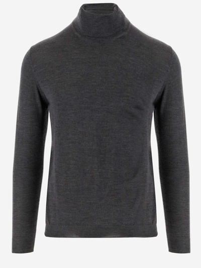 Shop Malo Cashmere And Silk Blend Pullover In Grey