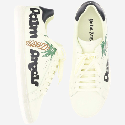Shop Palm Angels Sneakers 1 Palm Sketchy Logo In Yellow