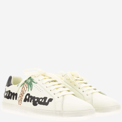 Shop Palm Angels Sneakers 1 Palm Sketchy Logo In Yellow