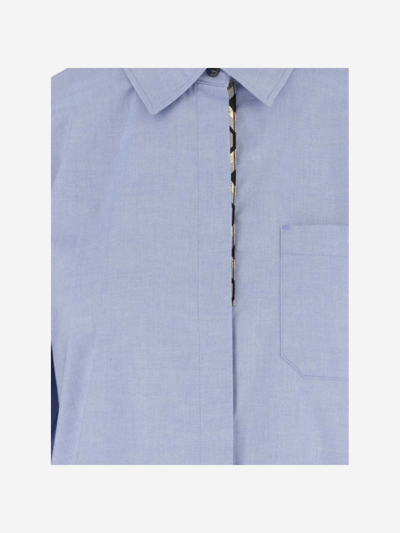 Shop 's Max Mara Cotton Shirt In Clear Blue