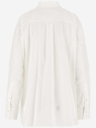 Shop Armarium Cotton Poplin Shirt In White