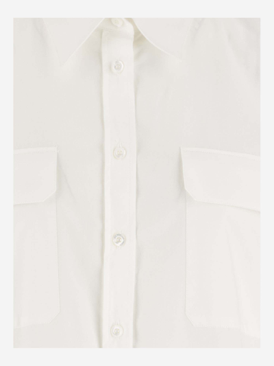 Shop Armarium Cotton Poplin Shirt In White