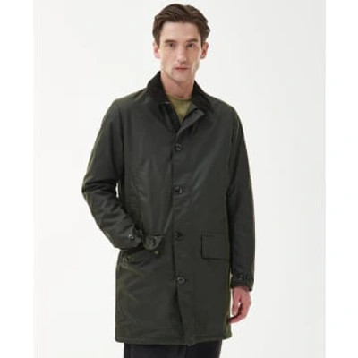 Shop Barbour Wax Mac Olive In Green