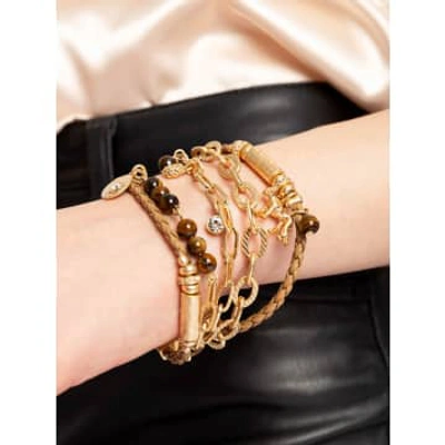 Shop Bibi Bijoux Lioness Spirit Layered Bracelet Gold