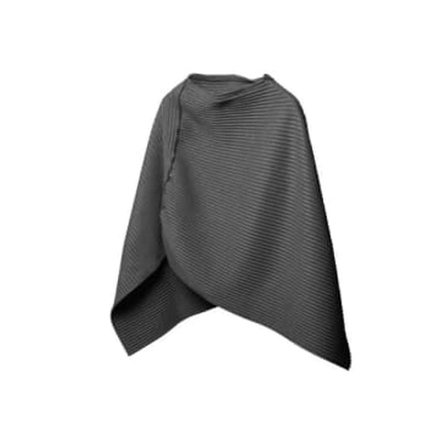 Shop Design House Stockholm Pleece Poncho In Dark Grey