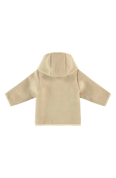 Shop Babyface Button Front Hooded Jacket In Honey