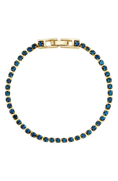 Shop Petit Moments Glitz Crystal Bracelet In French Blue