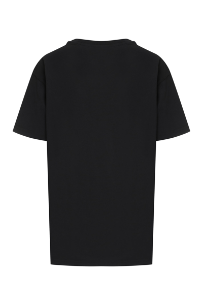 Shop Vivienne Westwood Cotton Crew-neck T-shirt In Black