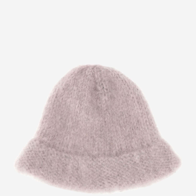 Shop Myssy Wool Bucket Hat In Rosa /nero