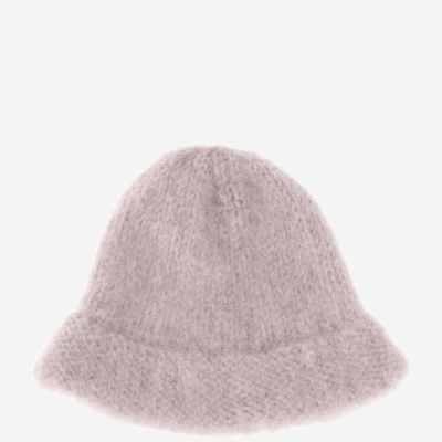 Myssy Wool Bucket Hat In Rosa /nero