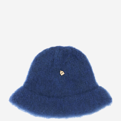 Shop Myssy Wool Bucket Hat In Blue