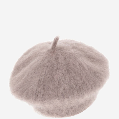Myssy Wool Basket In Pink