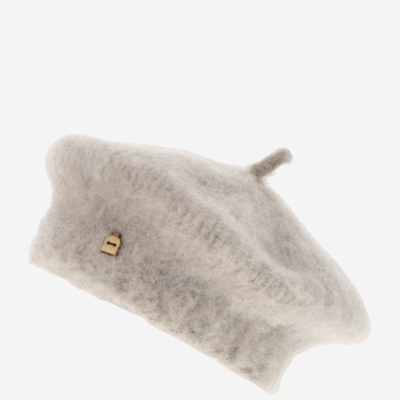 Myssy Wool Basket In Grey
