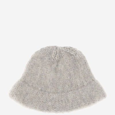 Shop Myssy Wool Bucket Hat In Grey