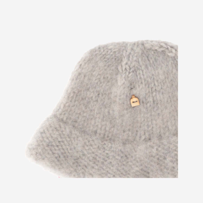 Shop Myssy Wool Bucket Hat In Grey