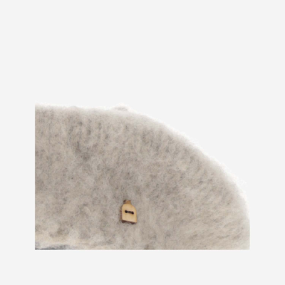 Myssy Wool Basket In Grey
