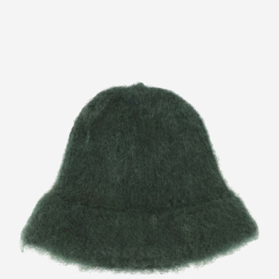 Shop Myssy Wool Bucket Hat In Green