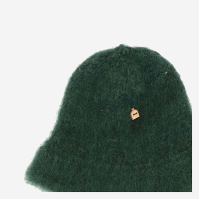 Shop Myssy Wool Bucket Hat In Green
