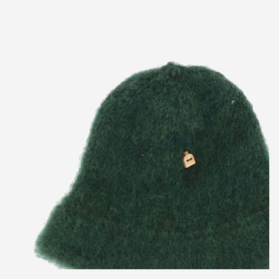 Myssy Wool Bucket Hat In Green