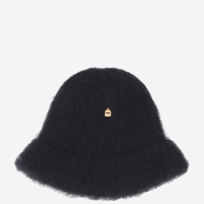 Shop Myssy Wool Bucket Hat In Black