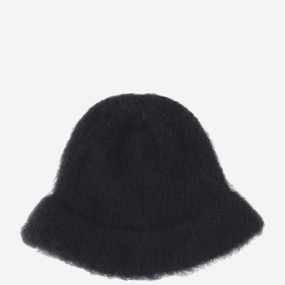 Shop Myssy Wool Bucket Hat In Black