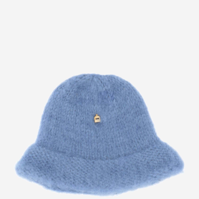 Shop Myssy Wool Bucket Hat In Clear Blue