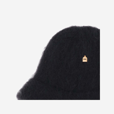 Shop Myssy Wool Bucket Hat In Black