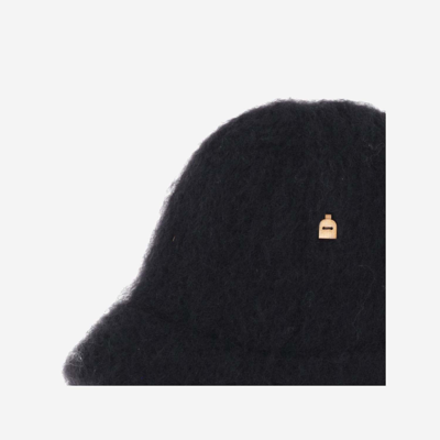 Myssy Wool Bucket Hat In Black