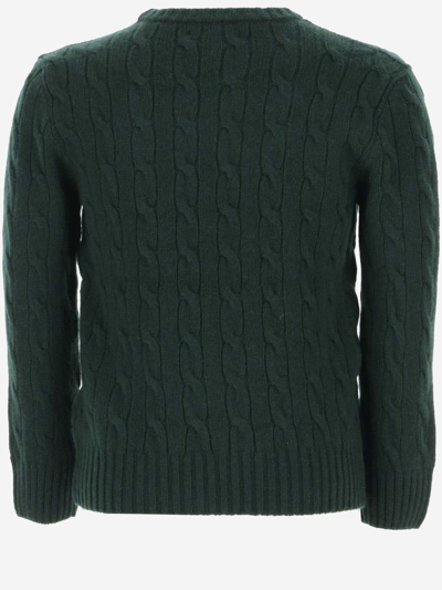 Shop Polo Ralph Lauren Wool And Cashmere Sweater In Green