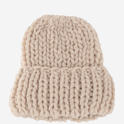 Shop Evyinit Merino Wool Blend Hat In Beige