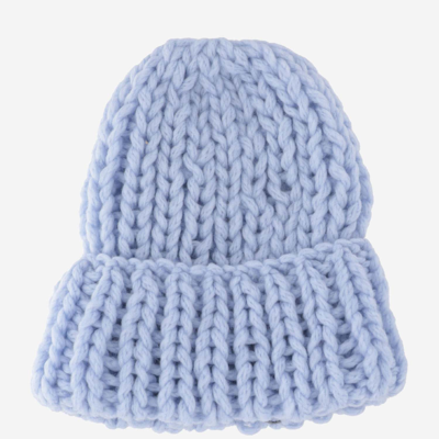 Shop Evyinit Merino Wool Blend Hat In Blue