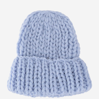 Shop Evyinit Merino Wool Blend Hat In Blue