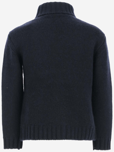 Shop Bonpoint Cashmere Sweater In Blue