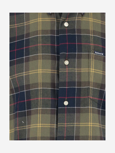 Shop Barbour Cotton Shirt With Check Pattern In Red