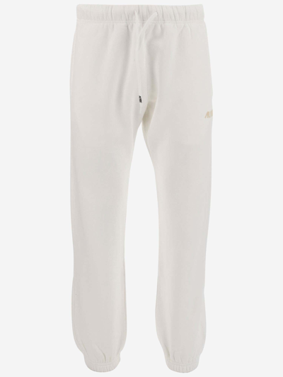 Shop Autry Cotton Jogging Pants With Logo In White