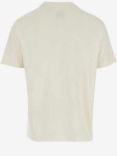 Shop Emporio Armani Cotton T-shirt With Logo In White