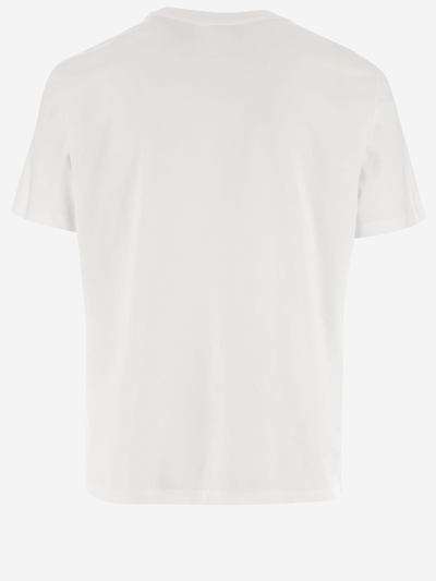 Shop Golden Goose Cotton T-shirt With Star In White