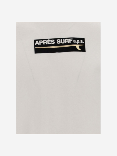Shop Après Surf Cotton T-shirt With Logo In White