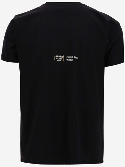 Shop Après Surf Cotton T-shirt With Logo In Black