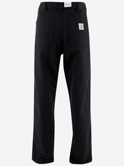 Shop Carhartt Cotton Blend Pants In Black