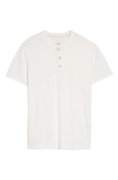 Shop Rag & Bone Classic Short Sleeve Henley In White