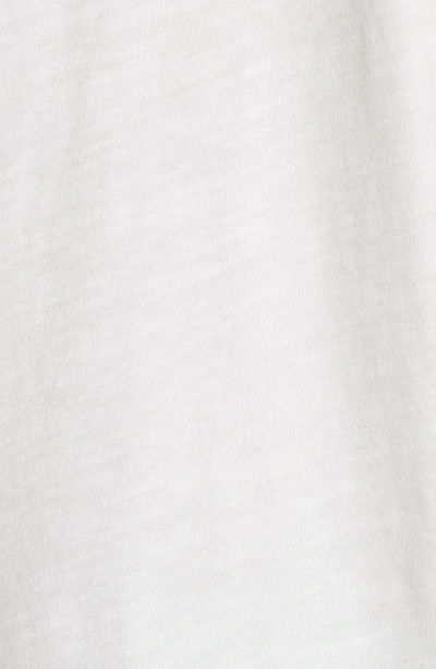 Rag & Bone White Cotton Classic Short Sleeve Henley In White