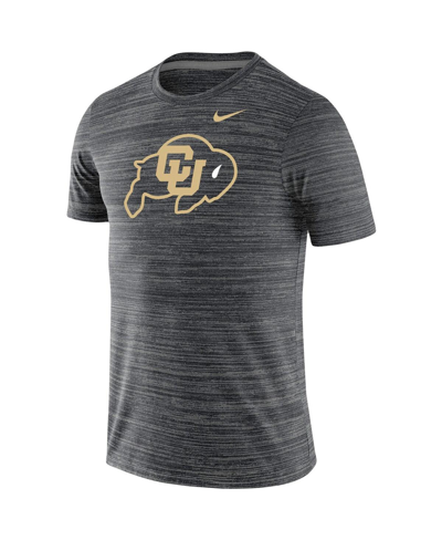 Shop Nike Men's  Black Colorado Buffaloes Team Logo Velocity Legend Performance T-shirt