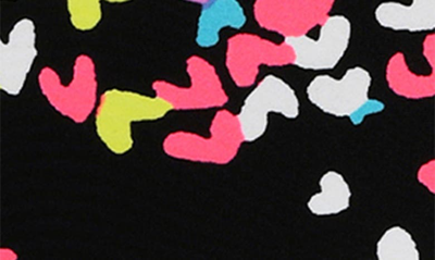 Shop Hobie Kids' Cutout Heart One-piece Swimsuit In Black