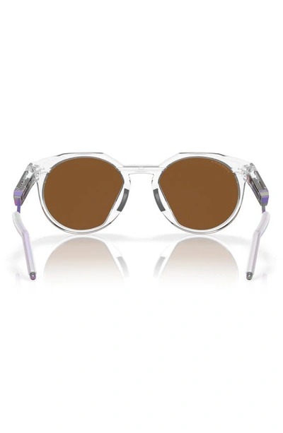 Shop Oakley Hstn Metal 52mm Prizm™ Round Sunglasses In Violet